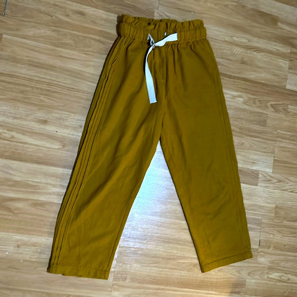 Posse Mustard Paperbag pants